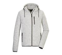 G.I.G.A. DX Uomo Giacca in pile lavorata a maglia/Giacca in pile con cappuccio GW 54 MN KNTFLC JCKT, gebrochenes weiss, L, 42275-000