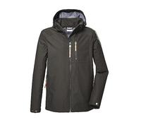 G.I.G.A. DX Uomo Giacca softshell con cappuccio staccabile/giacca da esterno GS 7 MN SFTSHLL JCKT, green anthracite, L, 41491-000