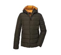 G.I.G.A. DX Uomo La giacca trapuntata con cappuccio/giacca funzionale è idrorepellente GW 10 MN QLTD JCKT, green anthracite, L, 39833-000