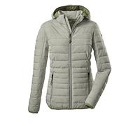G.I.G.A. DX Women's Giacca funzionale casual in look piumino con cappuccio staccabile con zip - Uyaka Stripe, pistachio, 36, 34313-000