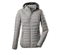 G.I.G.A. DX Women's Giacca funzionale casual in look piumino con cappuccio staccabile con zip - Uyaka Stripe, light grey, 48, 34313-000