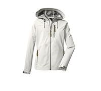 G.I.G.A. DX Women's Giacca softshell/giacca outdoor con cappuccio GS 97 WMN SFTSHLL JCKT, broken white, 38, 38392-000