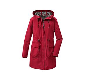 G.I.G.A. DX Women's Parka casual in softshell con cappuccio - GS 99 WMN SFTSHLL PRK, modern red, 42, 37955-000