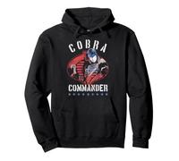 G.I. Joe Cobra Commander Distressed Retro Cobra Logo Vintage Felpa con Cappuccio