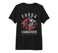 G.I. Joe Cobra Commander Distressed Retro Cobra Logo Vintage Maglietta Premium