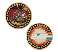 G.i. Joe Collectable Coin A Real American Hero 60th Anniversary 24k Gold Plated