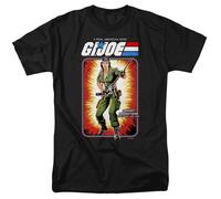 G.I. Joe Lady Jaye Card T-Shirt Uomo Manica Corta Girocollo Nera Cotone