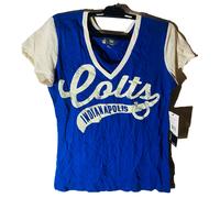 G-III Donna Indianapolis Colts Fair Catch Manica Corta T-Shirt Piccolo Blu