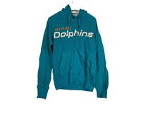 G-III Felpa Con Zip Completa Miami Dolphins Curtain Call Aqua Piccola
