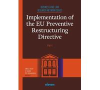 G.J. Boon Implementation of the EU Preventive Restructuring Directiv (Tascabile)