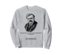 G.K. Chesterton Way to Live Uomini Donne Bambini Regalo Felpa
