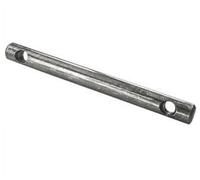 G.L.D. Forniture Perno per terzo punto lunghezza utile 100 mm diametro 25 mm con due fori diametro 12 mm