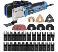 G LAXIA Strumenti Oscillanti 260W, 6 Velocità Variabile 15000-22000RPM Utensile Multifunzione, Angolo di Oscillazione 3° multifunzione oscillante,39 Pezzi Accessori con Borsa da Trasporto