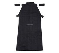G-LIKE Kendo/Aikido Keikogi Hakama - Uniforme di arti marziali da uomo, Solo Black Hakama, XS