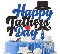 G-LOVELY'S Happy Father's Day Cake Toppers, topper decorativo per torta di compleanno, decorazione per torta di compleanno, festa del papà, festa a tema (04)