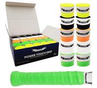 G-Lueck Set da 50 Tennis Premium Overgrip Power Touch - Presa elevata, lunga durata - 0,60 mm di spessore | Fascia per impugnatura per padel, squash, racchette da badminton | antiscivolo (mix di