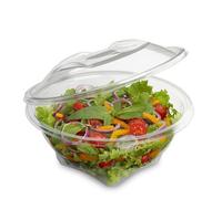 G.M. DISTRIBUZIONE 100 Vaschette Insalata da 1000 ml con Coperchio, Vaschetta Contenitore PET Riciclabile per Asporto Ristorazione Cibo Alimenti