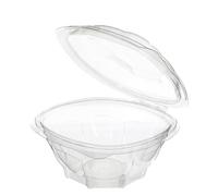 G.M. DISTRIBUZIONE 100 Vaschette Insalata da 750 ml con Coperchio, Vaschetta Contenitore PET Riciclabile per Asporto Ristorazione Cibo Alimenti