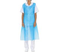 G.M. DISTRIBUZIONE 300 Grembiuli Usa e Getta LDPE Azzurro - 130x80cm Resistente - Superficie Liscia e Latex Free - Grembiule Cucina Donna e Uomo per Uso Professionale - Taglia Unica