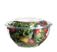 G.M. DISTRIBUZIONE 40 Vaschette Insalata da 1600 ml con Coperchio, Vaschetta Contenitore PET Riciclabile per Asporto Ristorazione Cibo Alimenti