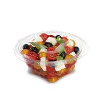 G.M. DISTRIBUZIONE 50 Vaschette Insalata da 500 ml con Coperchio, Vaschetta Contenitore PET Riciclabile per Asporto Ristorazione Cibo Alimenti