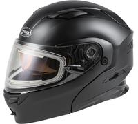 G-Max M4010078-ECE MD-01S Casco Solido Con Schermo Elettrico 2XL Nero Opaco