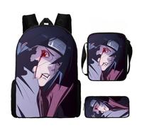 (G)Naruto Set Zaino Bambini Con Astuccio Matite E Versatile Per Gite Scuola Giorno