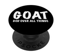 G.O.A.T. Dio sopra tutte le cose religiose PopSockets PopGrip Adesivo
