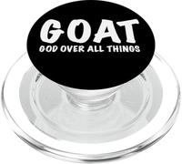 G.O.A.T. Dio sopra tutte le cose religiose PopSockets PopGrip per MagSafe