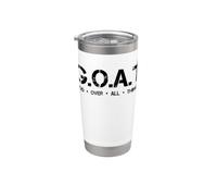 G.O.A.T God Over All Things Goat Gesù Christian Funny Citazione Bicchiere termico in acciaio inox doppia parete