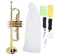 G.omora Strumento musicale professionale a tromba in ottone di tipo combinato con kit di accessori per musicisti