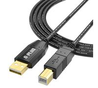 G-PLUG 3m Cavo Stampante USB 2.0 - Cavo USB A a B ad Alta Velocità per Stampante, Scanner, Fax, Pianoforte Digitale, DAC - disponibile in 1m 2m 3m 5m Nero