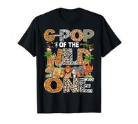G-Pop Of The Wild One Safari Zoo Animal 1° compleanno Maglietta