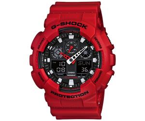 G-SHOCK OrologioGA-100B-4A by CASIO | Rosso