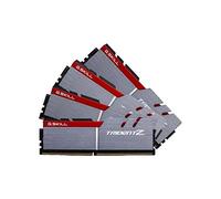 G.SKILL F4-4000C18Q-32GTZ Trident Z Series 32 GB (8 GB x 4) DDR4 4000 MHz PC4-32000 CL18 - Kit di memoria a doppio canale, colore: Argento/Nero