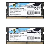 G.Skill Ripjaws F4-2666C19D-32GRS memoria 32 GB 2 x 16 GB DDR4 2666 MHz