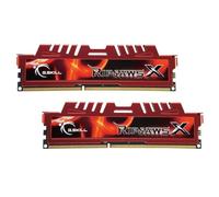 G.Skill - F3-12800CL10D-16GBXL - 16 GB RipJawsx - Memoria RAM (kit 2 x 8 GB, DDR3-1600 MHz, PC3 12800, CL 10), rosso