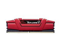 G.SKILL RipjawsV Series DDR4 RAM 8GB (1x8GB) 2666MT/s CL19-19-19-43 1.20V Intel AMD Desktop Computer Memoria U-DIMM - Rosso (F4-2666C19S-8GVR)