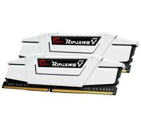 G.SKILL RipjawsV Series DDR4 RAM (XMP) 32GB (2x16GB) 3600MT/s CL18-22-22-42 1.35V Intel AMD Desktop Computer Memoria U-DIMM - Bianco (F4-3600C18D-32GVW)