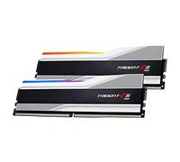 G.SKILL Trident Z5 RGB Series DDR5 RAM (Intel XMP 3.0) 64GB (2x32GB) 6000MT/s CL30-40-40-96 1.40V Desktop Computer Memoria U-DIMM - Argento metallizzato (F5-6000J3040G32GA2-TZ5RS)
