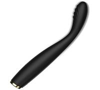G-SPOT VIBRATORE INTIMO ORGASMO FEMMINILE SILICONE NERO RICARICABILE USB