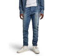 G-STAR 3301 Slim Fit Jeans Uomo, Blu (Vintage Ripped Sea Breeze 51001-c913-d906), 33W / 30L