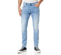 G-STAR 3301 Slim Jeans, Jeans Uomo, Blu (Lt Indigo Aged 51001-8968-8436), 34W / 32L
