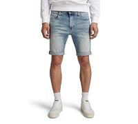 G-STAR 3301 Slim Shorts, Pantaloncini Uomo, Blu (Lt Indigo Aged D17418-c051-8436), 38