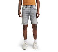 G-STAR Uomo 3301 Slim Shorts, Grigio (sun faded glacier grey D17418-A634-C464), 30
