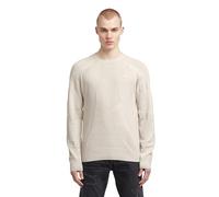 G-STAR 8719965012981 3D Biker r Knit, Multicolore (Whitebait/Dk Brick D26777-c259-g908), S