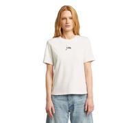 G-STAR 8719965012981 Script r t Wmn, Bianco (Milk D26907-d976-111), S