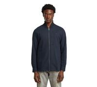 G-STAR 8721136008785 Giacca da uomo con colletto bomber e zip, blu (Salute D26813-D750-C742), S, Blu (Salute D26813-d750-c742), S