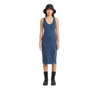 G-STAR Asymmetric Zip Dress Wmn Abito Casual, Blu (Mid Blue GD D26593-e040-h362), S Donna
