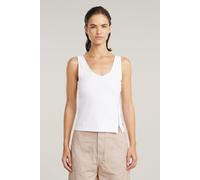 G-Star Asymmetrical Zip Slim Tank Top White Taglia: M | Canottiere Outlet | Donna | Bianco